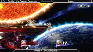 [Sm4sh04-18-15] Swiss R3: G~Man, the Cosmic Destroyer (Diddy Kong) VS Jaxas (Sheik)