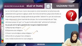 9.Sınıf Din Kültürü ve Ahlak Bilgisi Bilgi ve İnanç