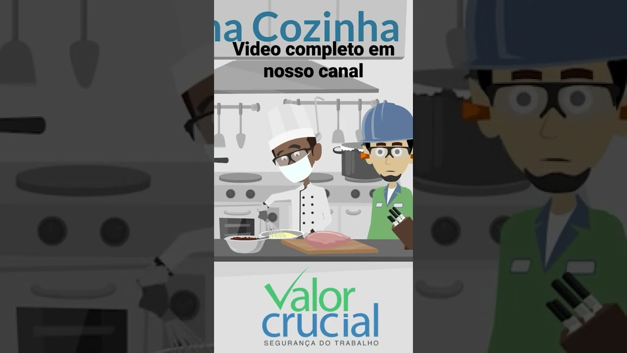 Segurança em Cozinhas Industriais. Aula 1 #shorts