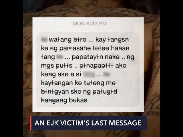 [EXCLUSIVE] Last words of hospital ‘EJK’ victim: ‘The police are about to kill me’