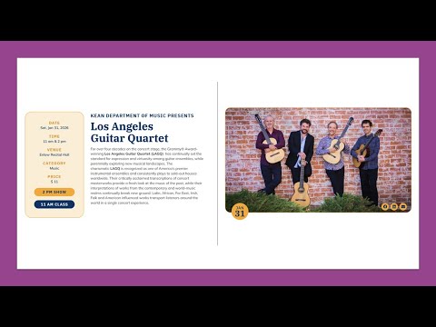 Los Angeles Guitar Quartet - Master Class and Concert