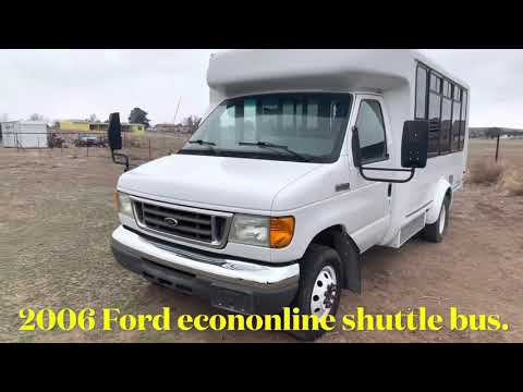 2006 Ford shuttle bus for sale $12k | v-10 41,000 miles | shuttle bus camper conversion tour