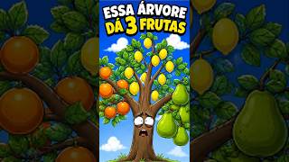 COMO UMA ARVORE DA 3 FRUTOS DIFERENTE