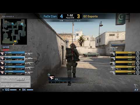 Smoke mid and flash long// NiKo POV G2-vs-FaZe [de_dust2]