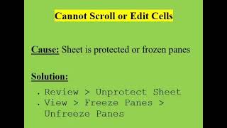 Download the video "Cannot Scroll or Edit Cells in Excel"