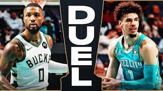 Damian Lillard - Milwaukee Bucks - LaMelo Ball - Charlotte Hornets