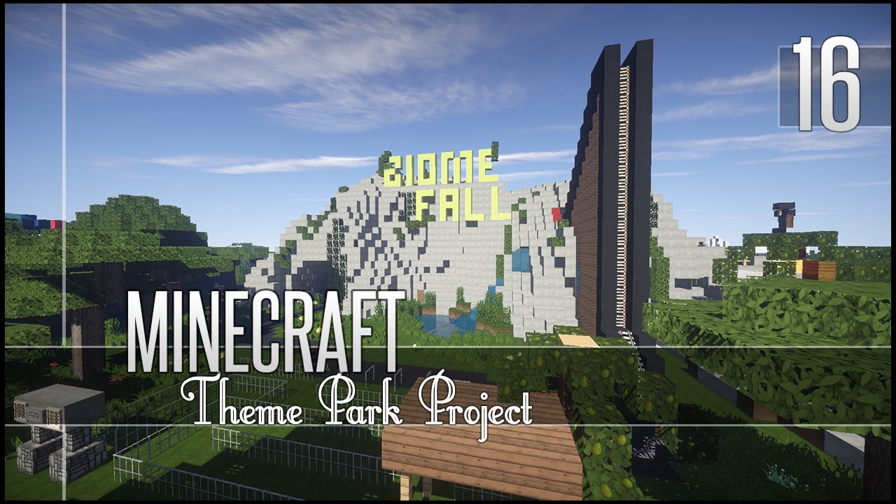 Minecraft: Lets Build - Theme Park - Part 16