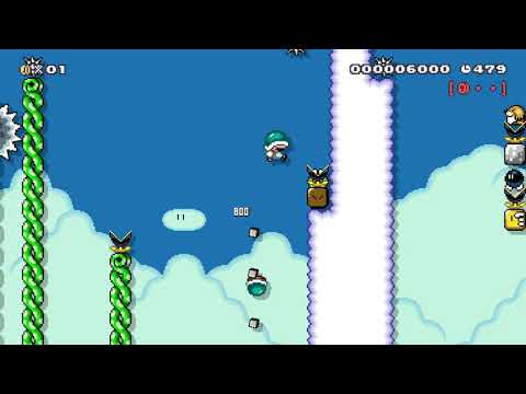 Super Celeste World 5-2 - Super Mario Maker 2