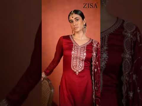 Zisa Noor Blooming Silk Georgette Wholesale Designer Suit Catalog – product video thumbnail