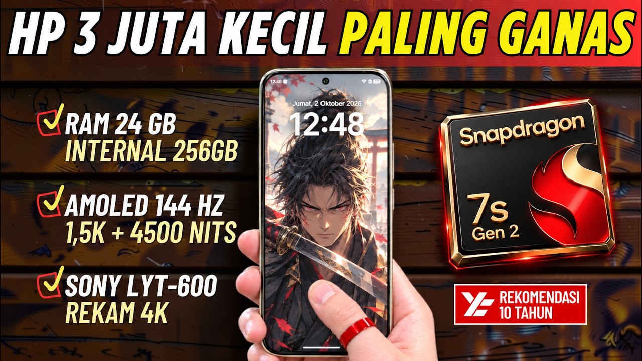 5 Rekomendasi HP 3 JUTAAN TERBAIK [3 - 3,5 JUTA] Oktober 2026