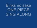 Binks Sake One Piece Lyrics