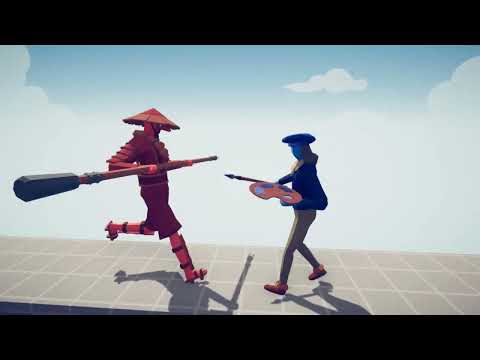 Renaissance Team vs Dynasty Team - Totally Accurate Battle Simulator TABS