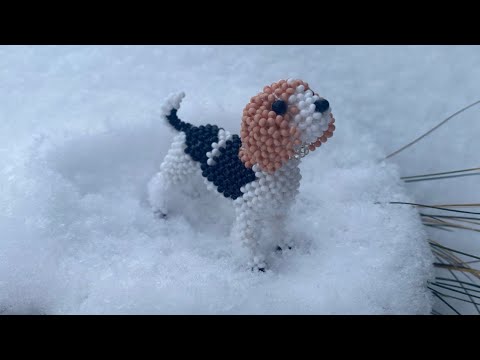 Туториал: амигуруми бигль из бисера — 1 часть 🐶