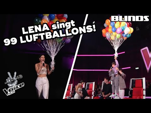 Coach Lena singt "99 Luftballons": Riesen-Luftballon-Geschenk! | The Voice Kids 2023