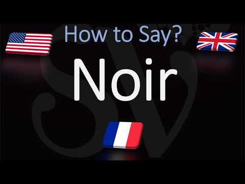 How to Say Black in French? Color Pronunciation | How to Pronounce Noir
