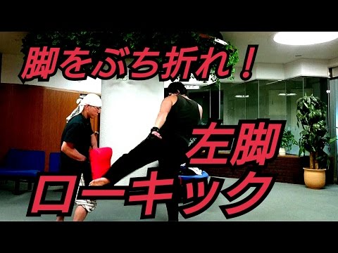 【脚をぶち折れ！強い左脚ローキックの蹴り方】ハヤテ流格闘技