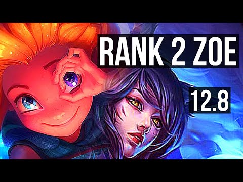 ZOE vs AHRI (MID) | Rank 2 Zoe, Rank 8, 6 solo kills, Legendary | BR Challenger | 12.8