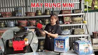 Máy rung cầm tay dùng đúc chậu cảnh - Khuôn chậu Sơn Cương