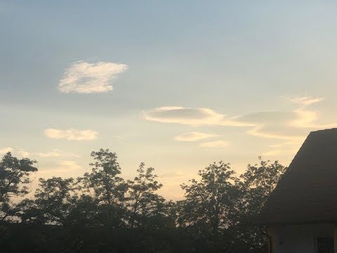 Kleine Lenticularis und Cirroscumulus im Zeitraffer (24.05.2019)