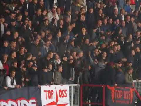 Sfeer na de 1-1 in de derby FC Oss - FC Den Bosch