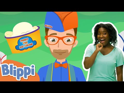 Funny Fun Ice Cream Song | MyGo! Sign Language For Kids | Blippi - Songs | ASL