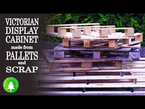 Pallet Furniture. A Victorian Display Cabinet made from Reclaimed Pallets and Scrap Wood