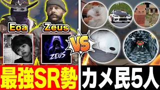 KAMEメンバー5人 vs 最強SR勢『Zeus＆Eoa』で本気で戦ってみたらどっちが勝つのか検証してみた結果...【CODモバイル】