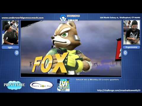 Smash wii u weekly #23 - light vs Kogarasuma - underworld gamez