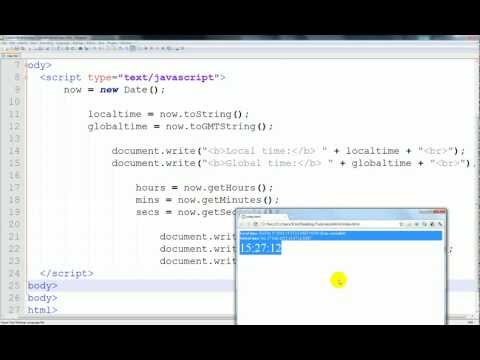 Javascript Tutorial 18 Date And Time Objects