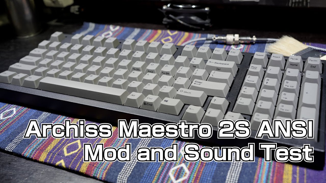 [Archiss Maestro 2S] プレゼントで頂いたキーボードの金属反響音が凄かったので一生モノに改造してみた
