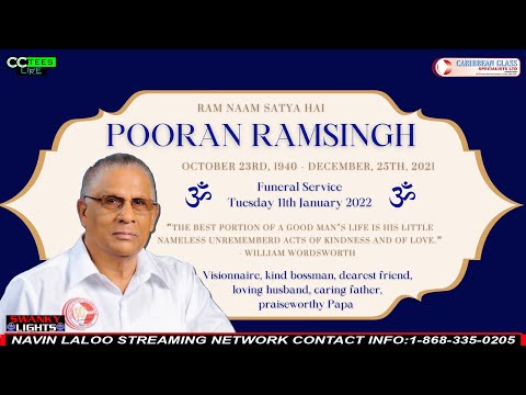 The Cremation Service Of Pooran Ramsingh