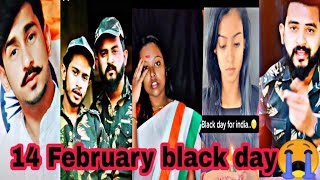 14 February black day tik tok video😭 l 🖤Black Day for India l Black Day tik tok video😔viral video