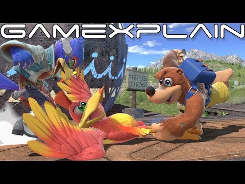 Banjo-Kazooie & DQ Hero Screenshots in Smash Bros. Ultimate + NEW Spiral Mountain Remix!