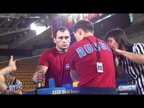 World Armwrestling Championship 2011 - Kovalchuk vs Voronetski (Left Hand)