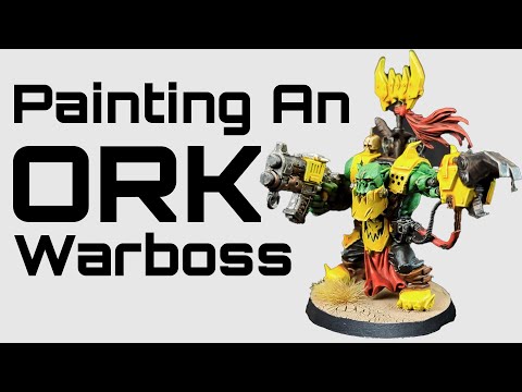 Happy Orktober! Let's celebrate by painting an Ork Warboss with a Bad Moons yellow Paint Scheme