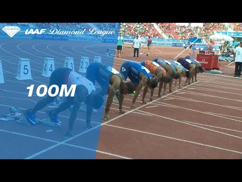 Chijindu Ujah 9.98 to win the Men's 100m - IAAF Diamond League Rabat 2017
