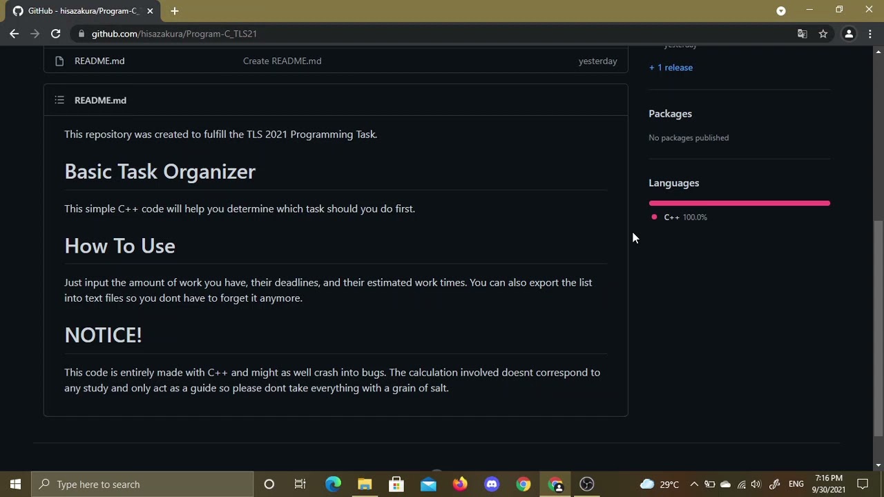 Basic Task Organizer Tutorial and Demo Run