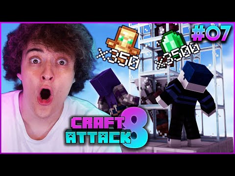 KRASSESTE RAID FARM EVER! 3500 EMERALDS PRO STUNDE | CRAFT ATTACK 8 #07