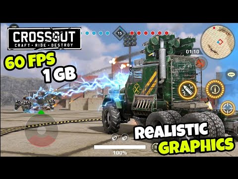 Crossout Mobile Gameplay - PVP Action - Realistic Graphics - 60 FPS - Max HD Graphics - 1GB ONLY