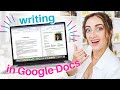 How To Write A Novel In Google Docs