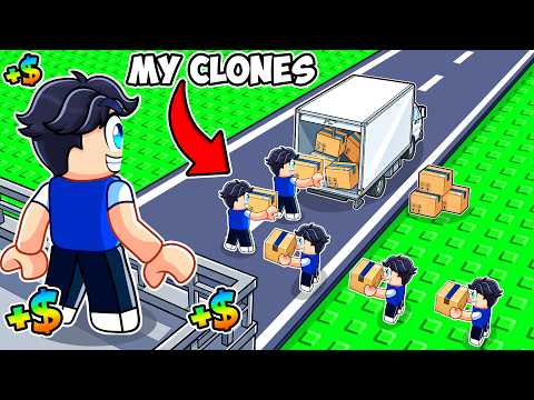 Spawning INFINITE CLONES To WORK FOR ME In Roblox...