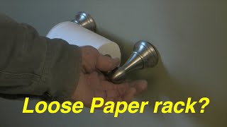 How to fix a loose toilet paper holder
