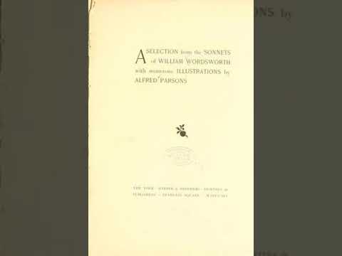 A Selection from the Sonnets of William Wordsworth - William Wordsworth | Full Audiobook 📚
