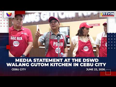 Media Statement at the DSWD Walang Gutom Kitchen in Cebu City