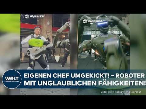 KI WELT: Roboter begeistert mit unglaublichen Fähigkeiten! – Geht das ohne künstliche Intelligenz?