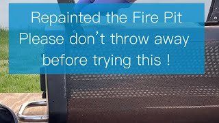 Repainted the fire pit 🔥Please don’t throw away before trying this ! Please check details #firepit 