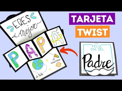 Tarjeta twist para el día del padre