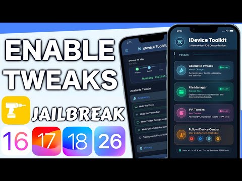 Enable Jailbreak Tweaks on iOS 18-26 WITHOUT Jailbreak! | iDevice Toolkit Full Guide