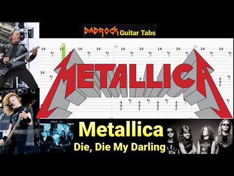 Die, Die My Darling - Metallica - Guitar + Bass TABS Lesson