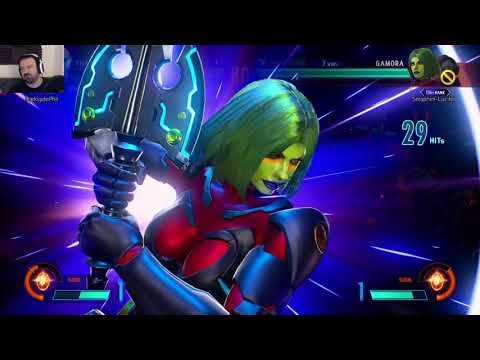 Marvel vs. Capcom Launch MP pt80 - vs. Gamora/X *TERRIBLE SPAMMER WTF*